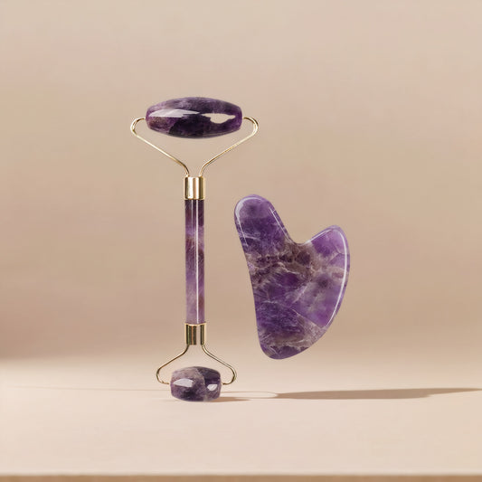 Jade Beauty Roller Set - Amethyst (Wisdom)