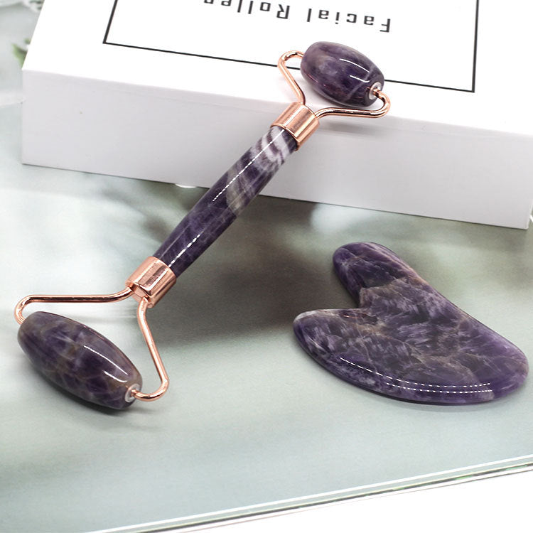 Jade Beauty Roller Set - Amethyst (Wisdom)